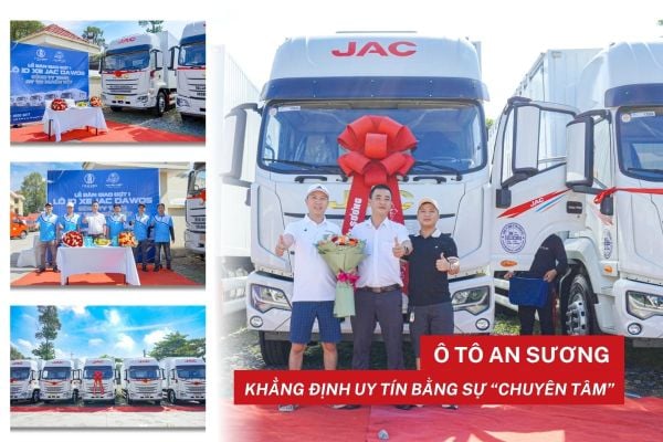 LỄ BÀN GIAO ĐỢT 1 LÔ 10 XE JAC DAWOS