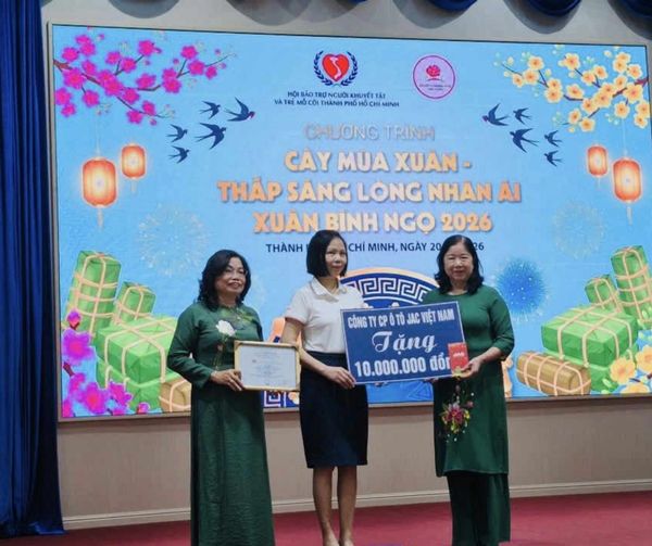 JAC VIỆT NAM ĐỒNG HÀNH CHƯƠNG TRÌNH “CÂY MÙA XUÂN THẮP SÁNG LÒNG NHÂN ÁI” – LAN TỎA YÊU THƯƠNG DỊP TẾT BÍNH NGỌ 2026