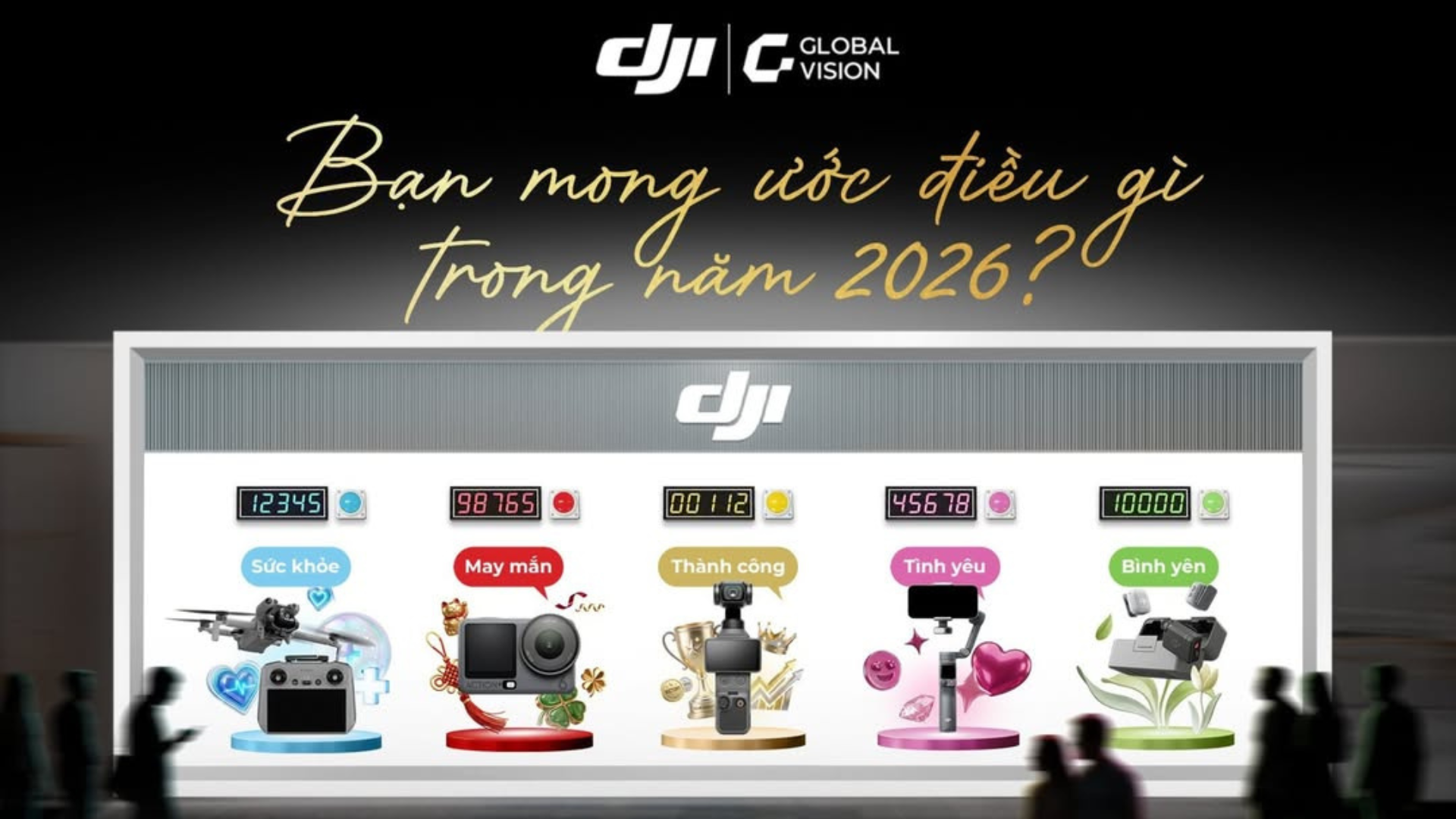 Bức tường tương tác DJI ARS tại Saigon Centre: Điểm check-in “Chạm” vận may khiến giới trẻ thích thú