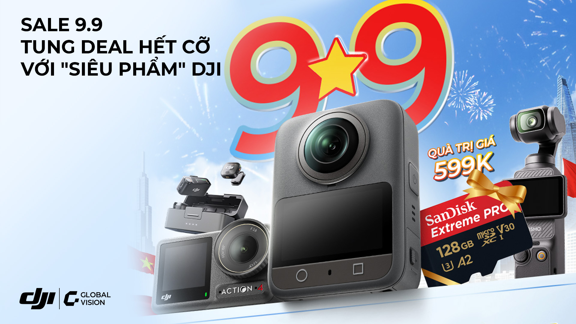 DJI CHÍNH THỨC NHẬP CUỘC SIÊU SALE 9.9 - DEAL HOT CHẤN ĐỘNG