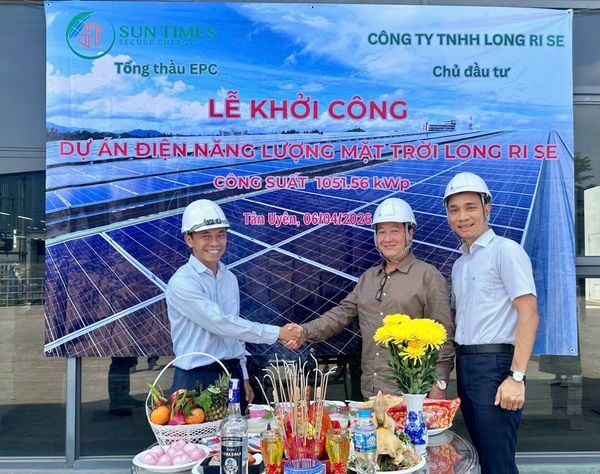LỄ KHỞI CÔNG DỰ ÁN ĐIỆN MẶT TRỜI LONG RI SE Công suất: 1051.56 kWp | Địa điểm: Tân Uyên