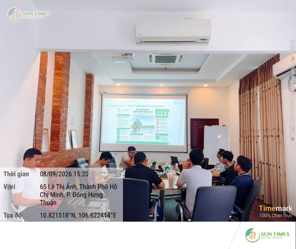 SUN TIMES TỔ CHỨC ĐÀO TẠO NỘI BỘ VỀ AN TOÀN LAO ĐỘNG