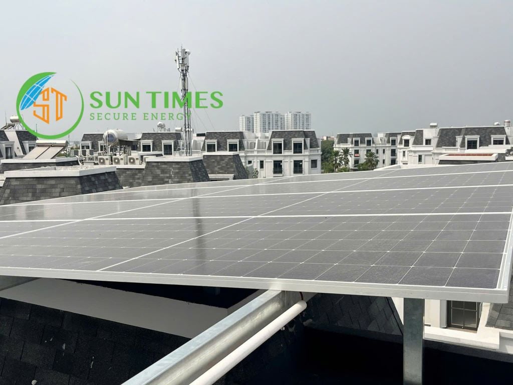 Hệ thống solar với công suất 10.89 kWp tại Q7,TPHCM