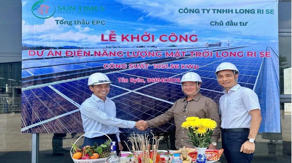 LỄ KHỞI CÔNG DỰ ÁN ĐIỆN MẶT TRỜI LONG RI SE Công suất: 1051.56 kWp | Địa điểm: Tân Uyên