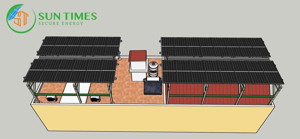 ☀️ TỪ BẢN VẼ 3D ĐẾN HỆ THỐNG ĐIỆN MẶT TRỜI THỰC TẾ – SUN TIMES GIÚP KHÁCH HÀNG NHÌN THẤY TRƯỚC TƯƠNG LA