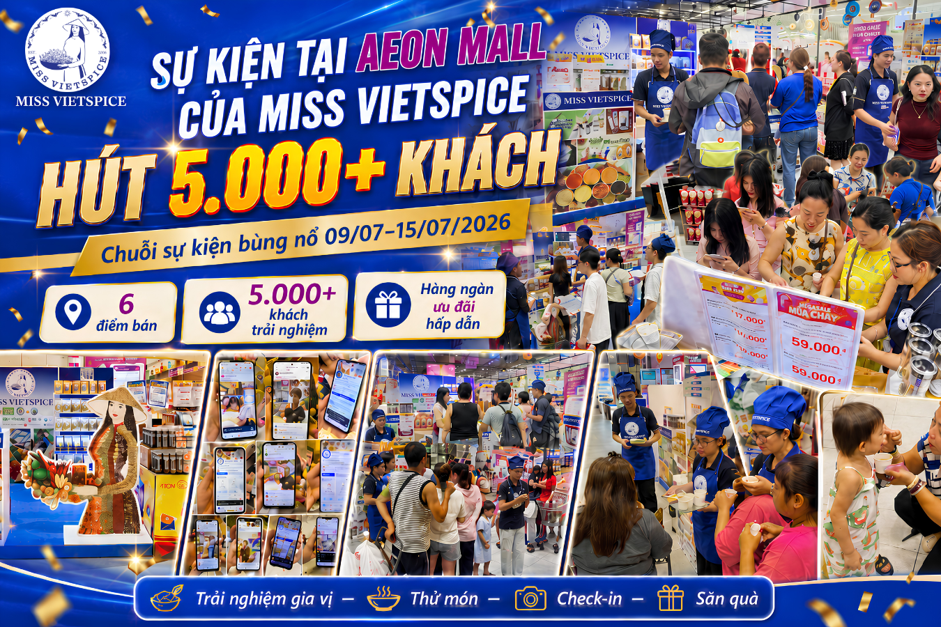 SỰ KIỆN TẠI AEON MALL CỦA MISS VIETSPICE HÚT HƠN 5.000 KHÁCH