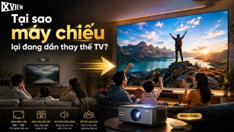 TẠI SAO MÁY CHIẾU LẠI ĐANG DẦN THAY THẾ TV?