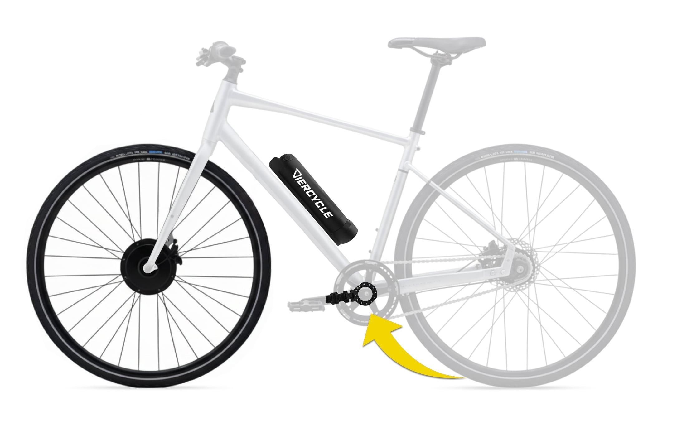 VierKit installation step 3 - Install pedal assist AI PAS sensor