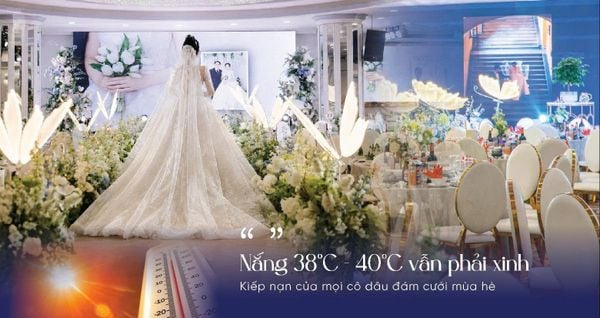 Bí kíp chọn váy cưới ngày hè thoải mái trong thời tiết 38–40°C