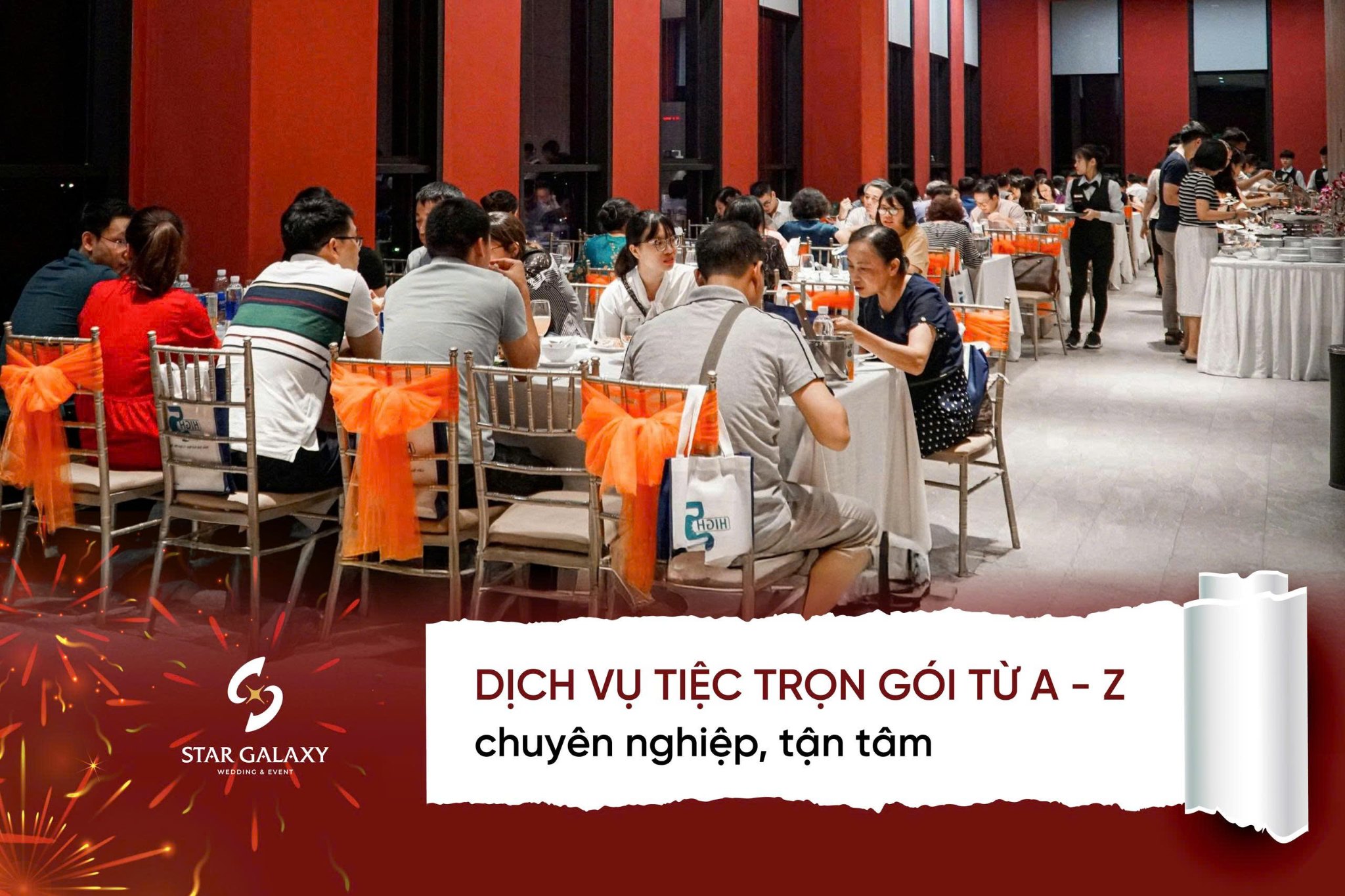 Tiệc Catering doanh nghiệp cuối năm - Giải pháp tổ chức sự kiện linh hoạt