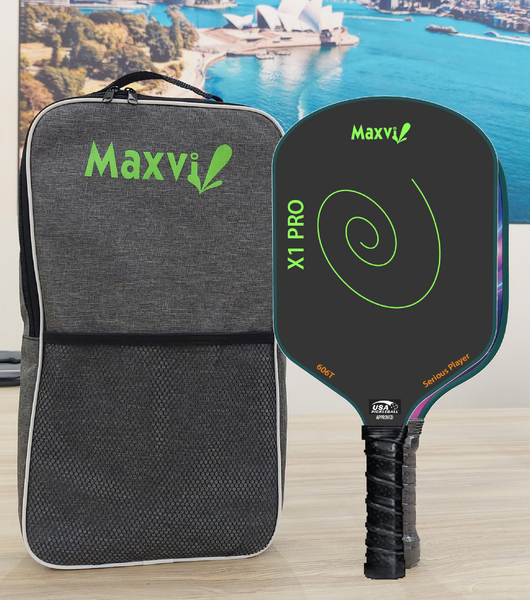 Vợt pickleball carbon T700 pha Teflon Maxvi X1 PRO bùng nổ lối đánh tấn công