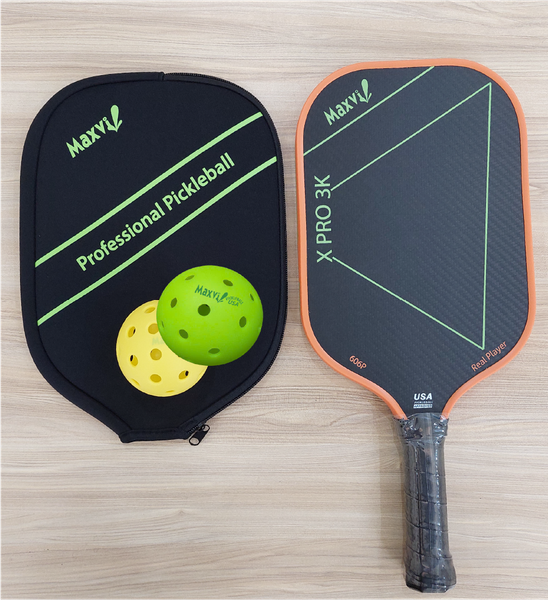 Mặt vợt carbon bện chéo hình quả trám tạo xoáy của dòng vợt Pickleball X PRO 3K