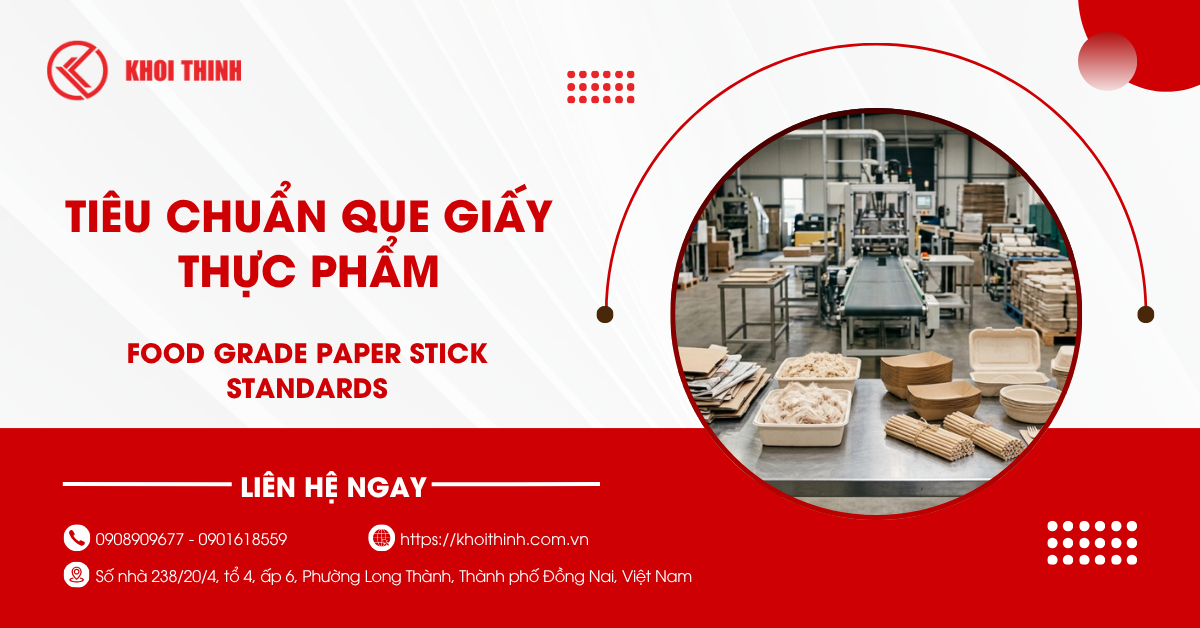 Tiêu chuẩn que giấy thực phẩm và các quy định kiểm định mới nhất