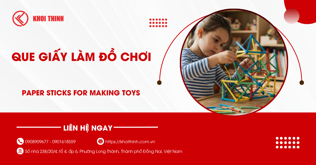 Mẫu que giấy làm đồ chơi độc đáo giúp trẻ phát triển tư duy
