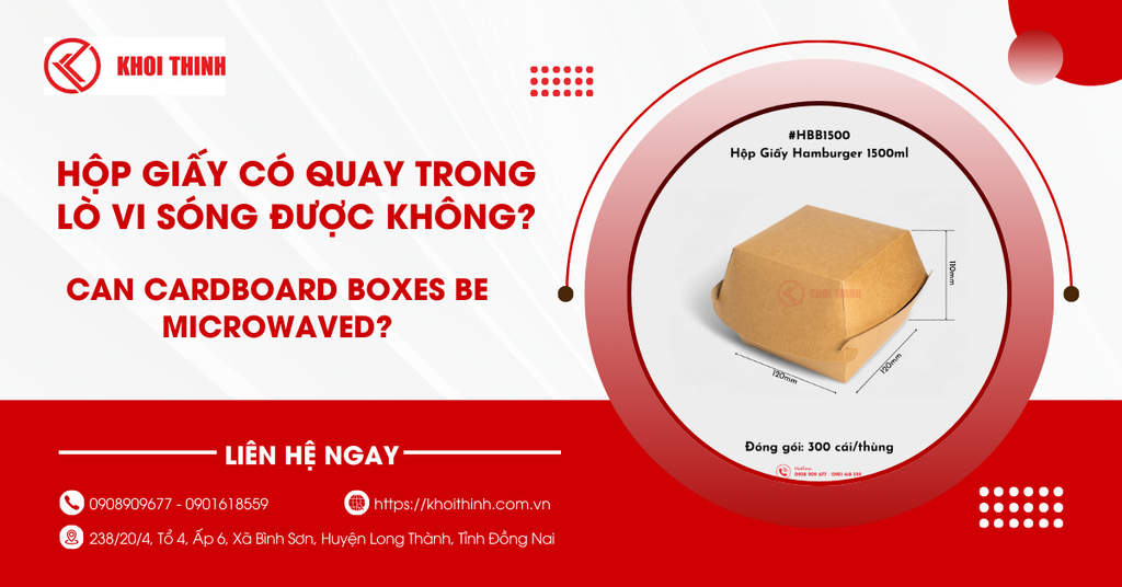 Hộp giấy có quay trong lò vi sóng được không?