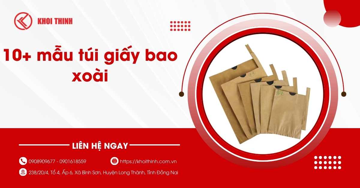 10+ mẫu túi giấy bao xoài chọn theo chức năng & Kích thước