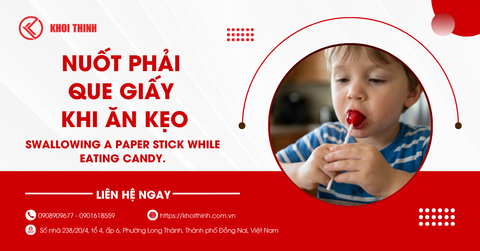 Nuốt phải que giấy khi ăn kẹo có nguy hiểm không? Cách xử lý đúng và an toàn