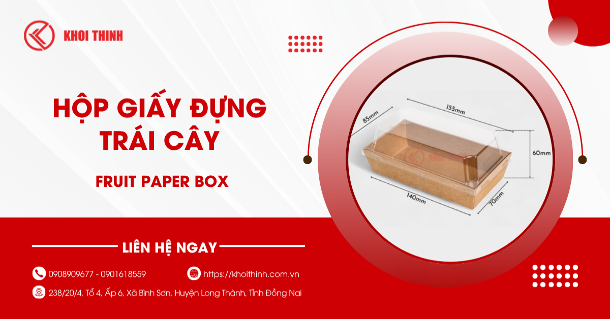 Hộp giấy đựng trái cây: Lựa chọn hoàn hảo cho các nhà hàng