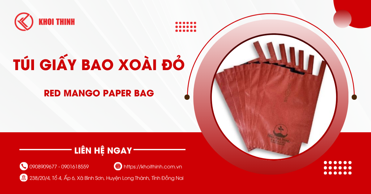 Túi giấy bao xoài đỏ: Giải pháp bảo vệ xoài hiệu quả