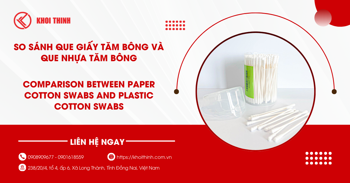 So sánh que giấy tăm bông và que nhựa tăm bông: Nên chọn loại nào?