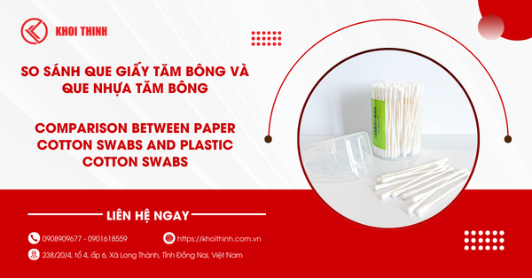 So sánh que giấy tăm bông và que nhựa tăm bông: Nên chọn loại nào?