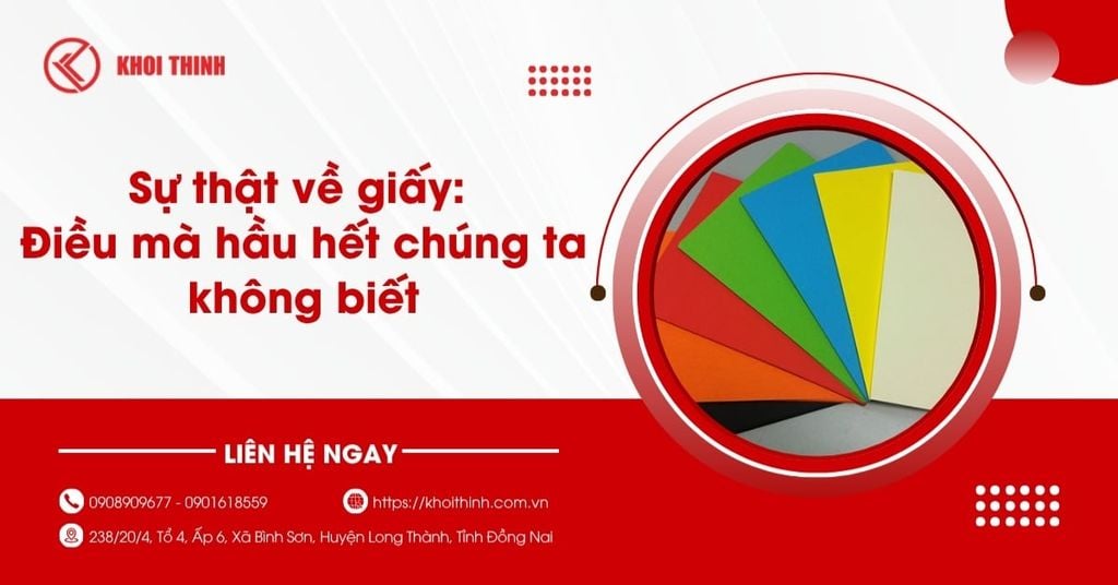 Sự thật về giấy: Điều mà hầu hết chúng ta không biết