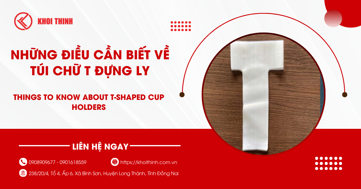 Những điều cần biết về túi chữ T đựng ly sử dụng phổ biến các quán
