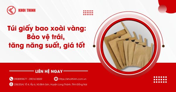 Túi giấy bao xoài vàng: Bảo vệ trái, tăng năng suất, giá tốt