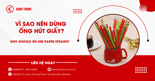 Vì sao nên dùng ống hút giấy? 4 lý do ống hút giấy được ưa chuộng