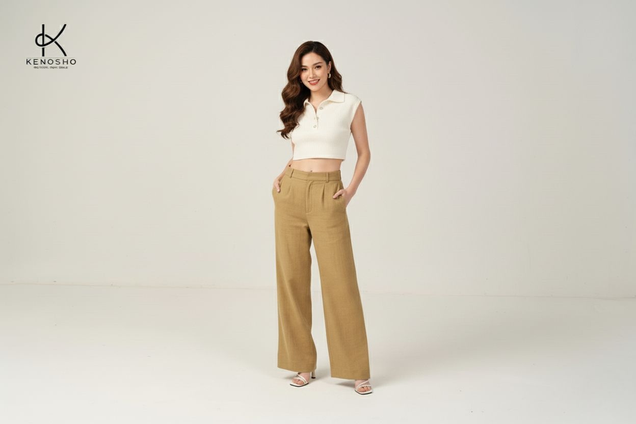 Quần Suông Ống Rộng Mặc Với Áo Gì? Kenosho Tiết Lộ Công Thức Tôn Dáng