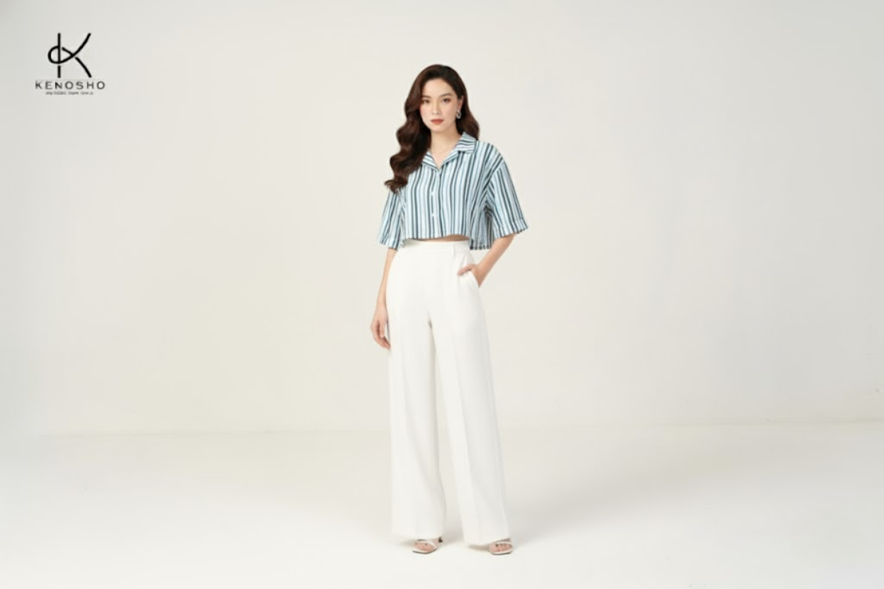 Áo Sơ Mi Nữ Dáng Cropped/Ngắn: Phối Đồ Với Quần Cạp Cao Để 