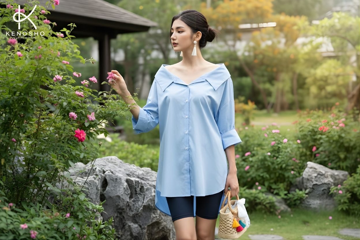 Áo Sơ Mi Mặc Trễ Vai: Công Thức Phá Cách Sành Điệu Cho Mùa Hè