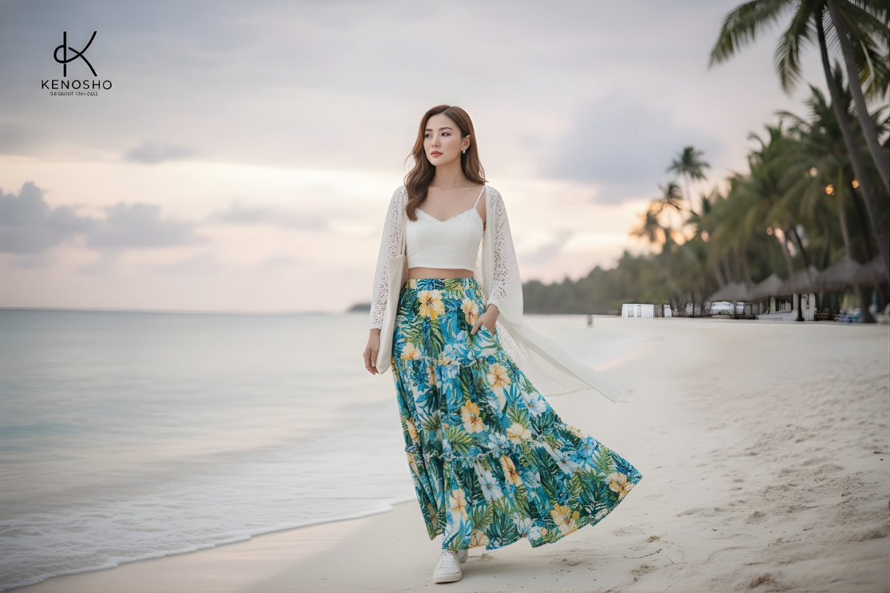 Chân Váy Tầng (Tiered Skirt): Phong Cách Bohemian Lãng Mạn Cho Mùa Hè