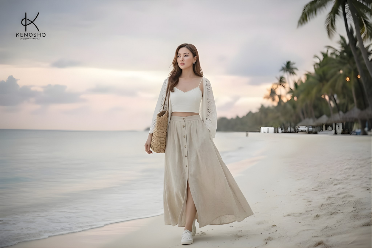 Chân Váy Quấn (Wrap Skirt): Mẹo Điều Chỉnh Độ Hở Để Trông Vừa Gợi Cảm Vừa Thanh Lịch