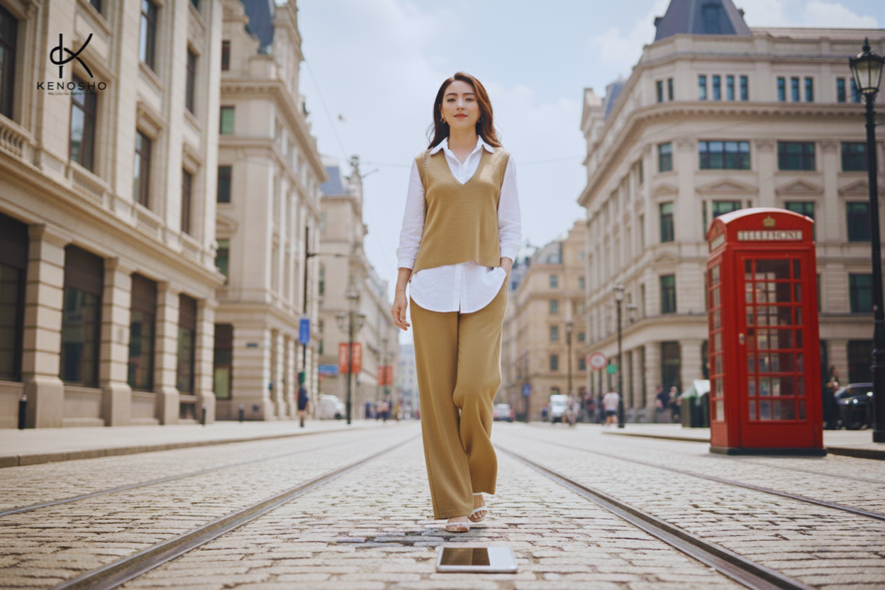 QUẦN ỐNG RỘNG CẠP CAO & NGHỆ THUẬT PHỐI ĐỒ THEO 4 DÁNG NGƯỜI