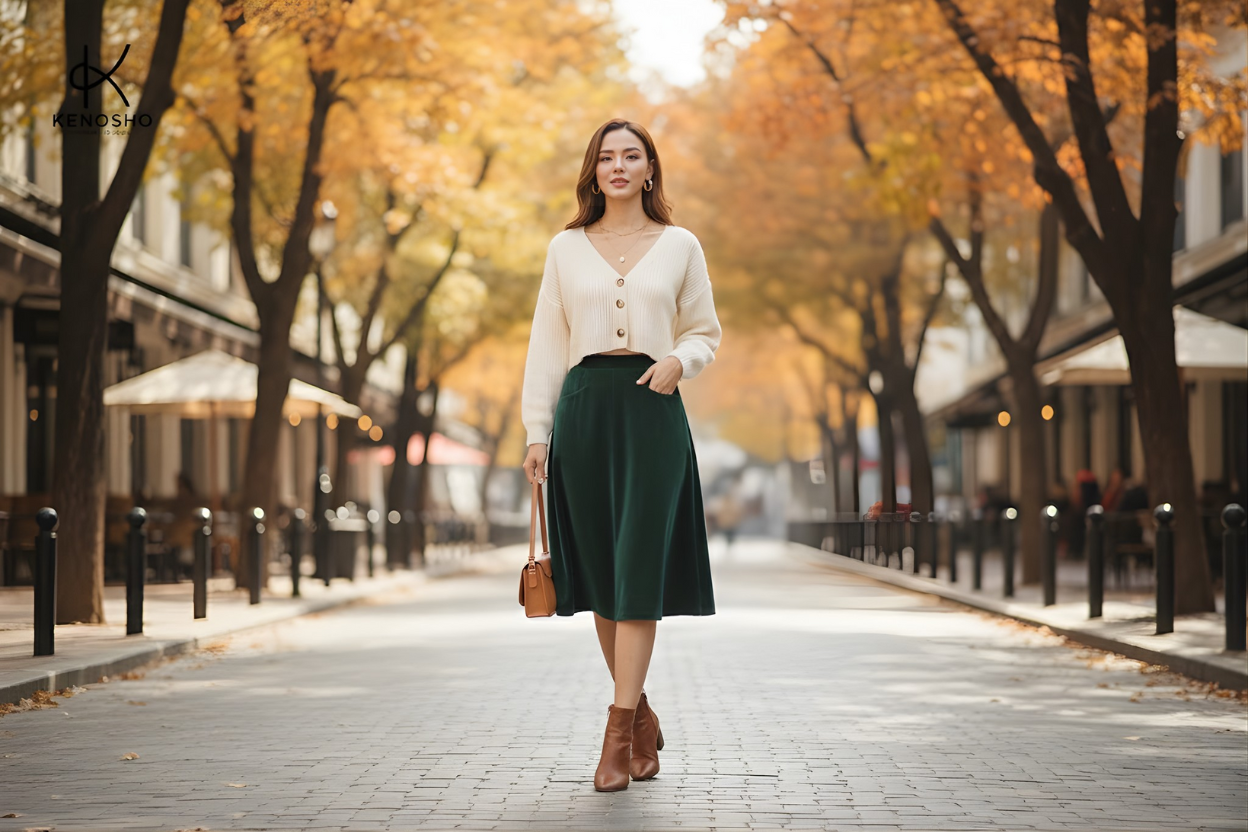 Áo Croptop Cardigan (Cài Cúc Thấp): Phong Cách 
