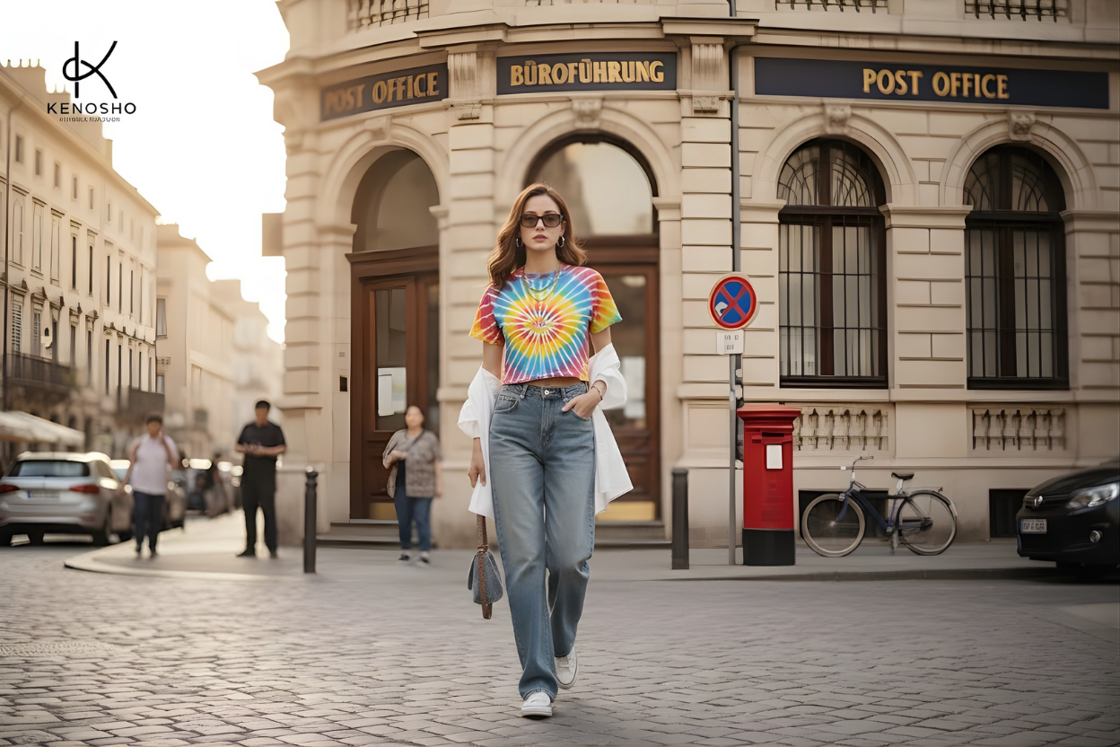 Áo Croptop Tie-dye: Phá cách Quay Trở Lại Từ Thập Niên 90