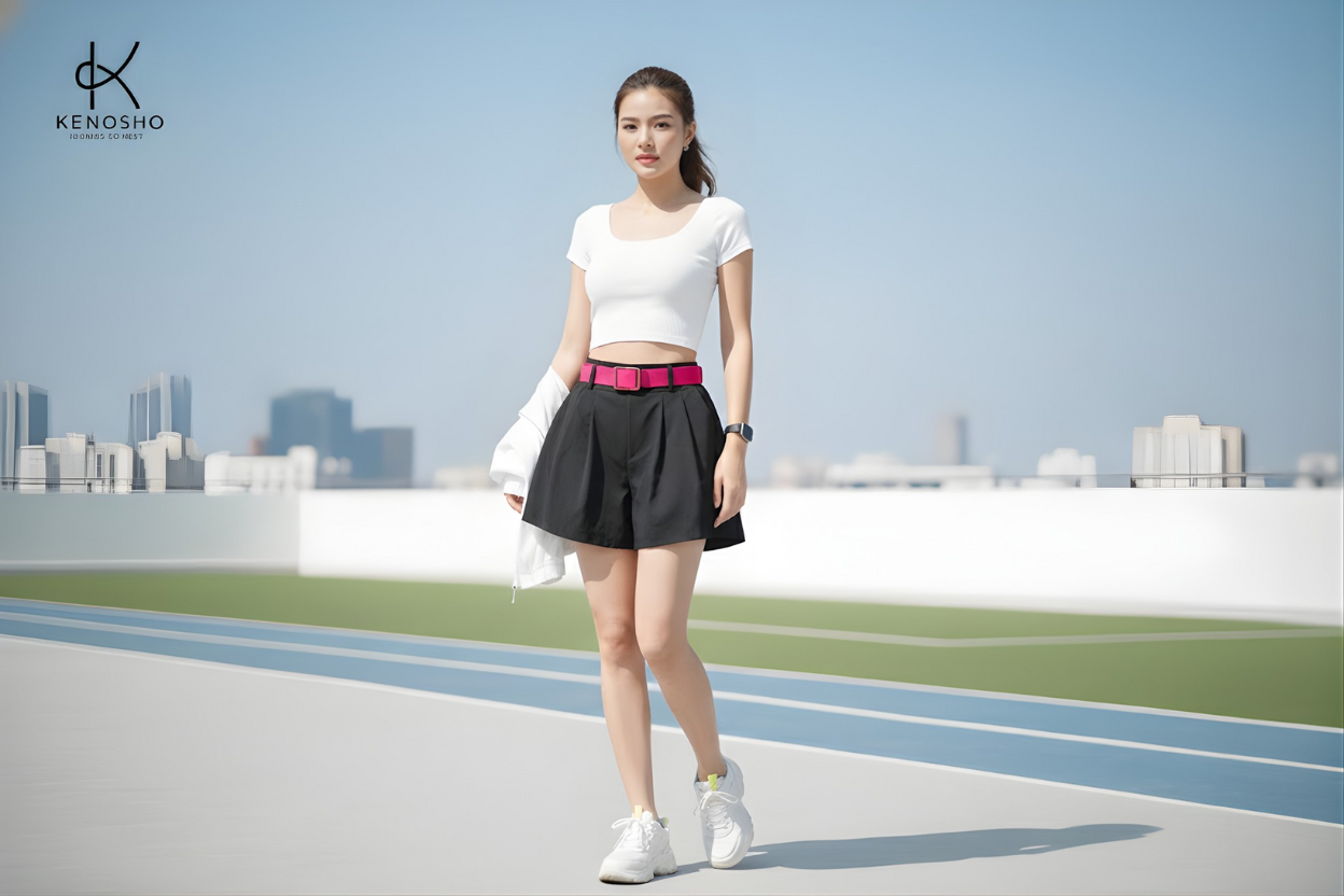 Áo Croptop cho người Dáng Thẳng (Chữ Nhật): Tạo đường cong giả