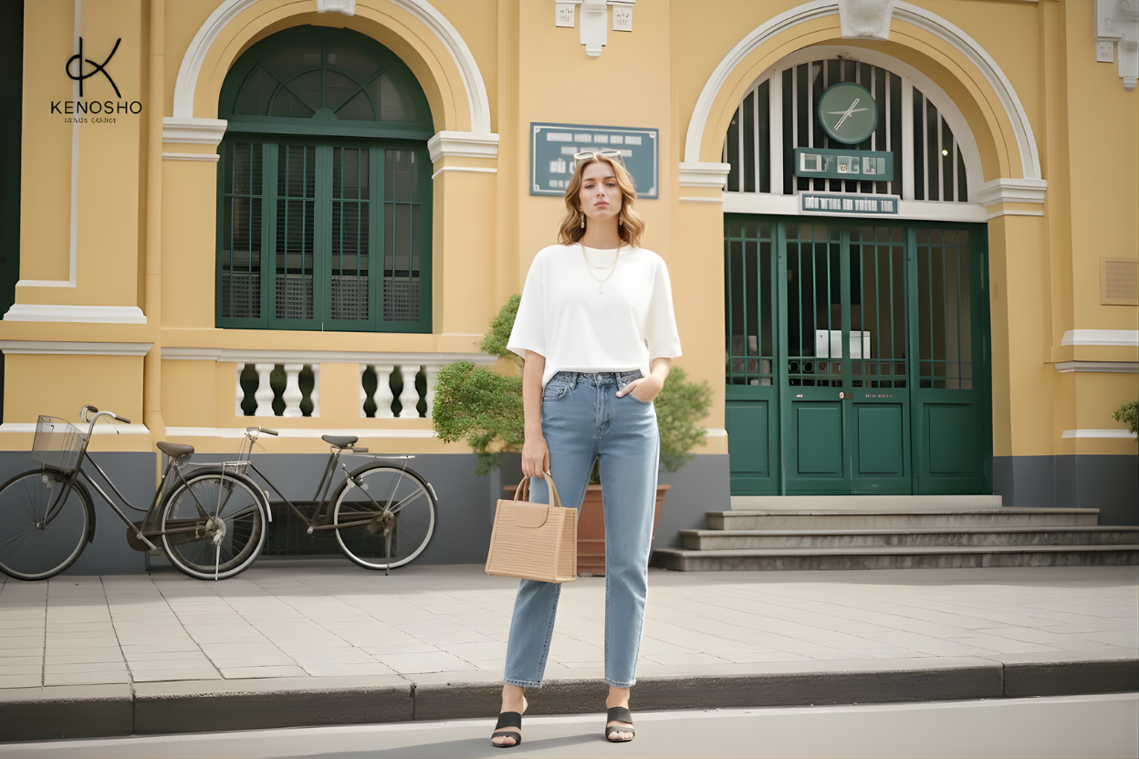 Áo Thun Phối Quần Jeans 2026: Outfit Năng Động & Thời Thượng