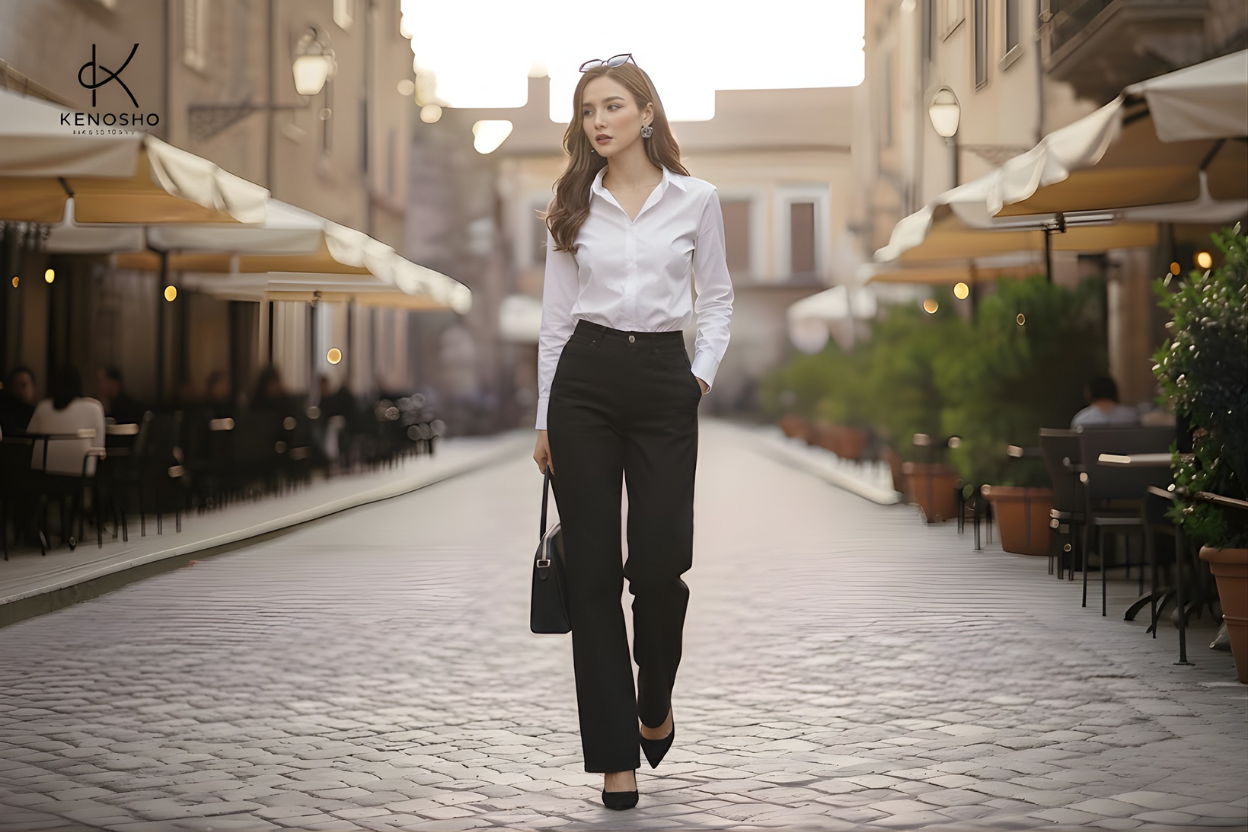 Quần Jeans Đen Nữ: Item Tôn Dáng, Dễ Phối & Không Lỗi Mốt