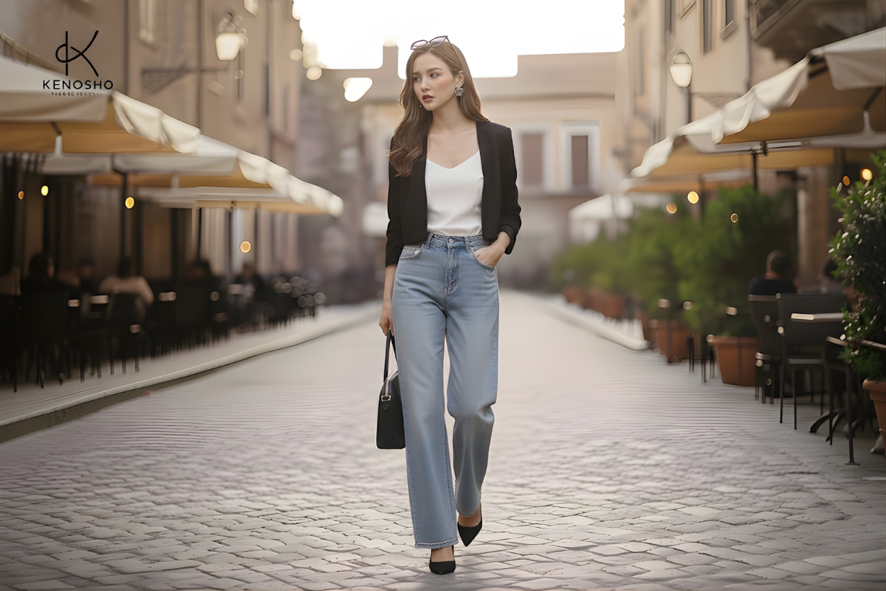 Light Blue Jeans – Vì sao màu xanh nhạt đang luôn thống trị xu hướng