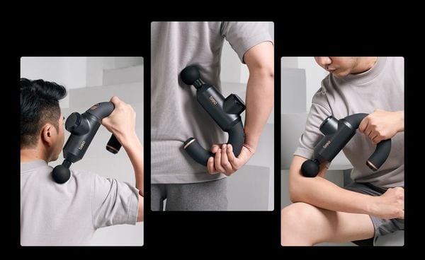 Súng massage Breo – Trợ thủ xóa tan đau nhức, co cứng cơ bắp khi thời tiết trở lạnh