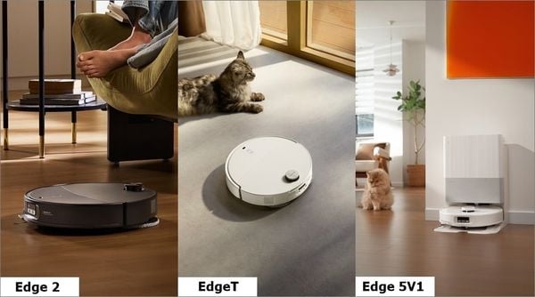 Roborock Qrevo Edge 2 có gì nâng cấp? So sánh với EdgeT và Edge 5V1