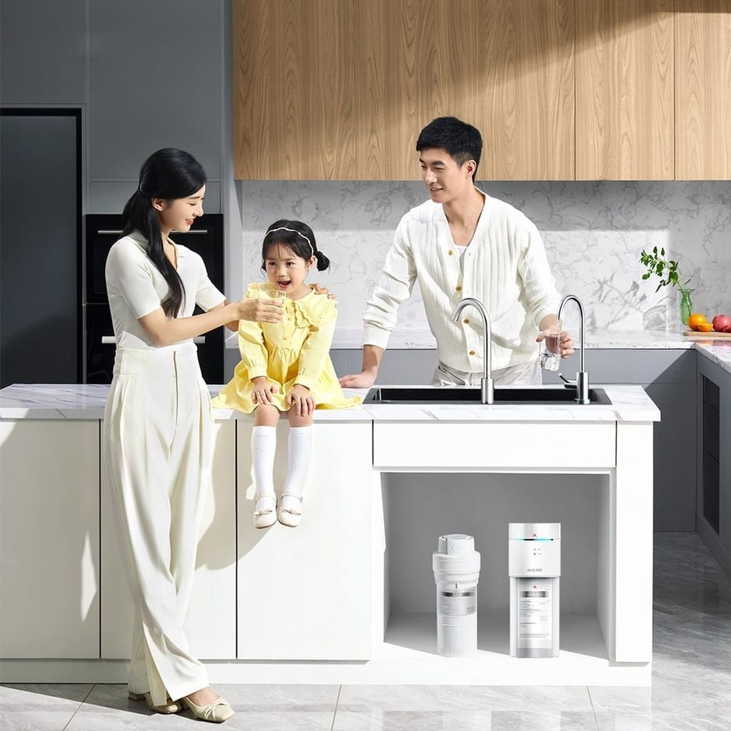 Máy lọc nước âm tủ bếp uống & rửa ANJIER A7 SE