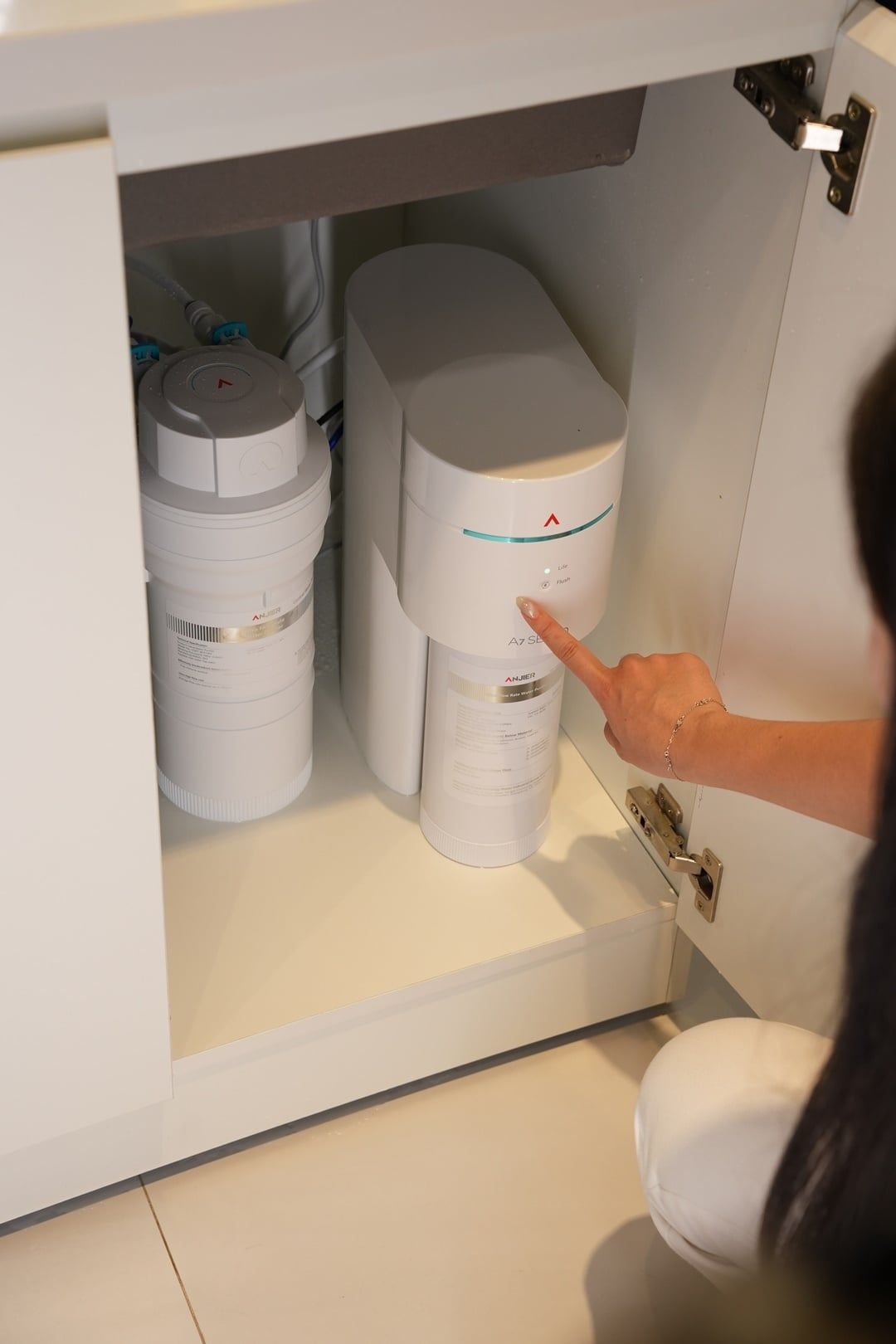 Máy lọc nước âm tủ bếp uống & rửa ANJIER A7 SE