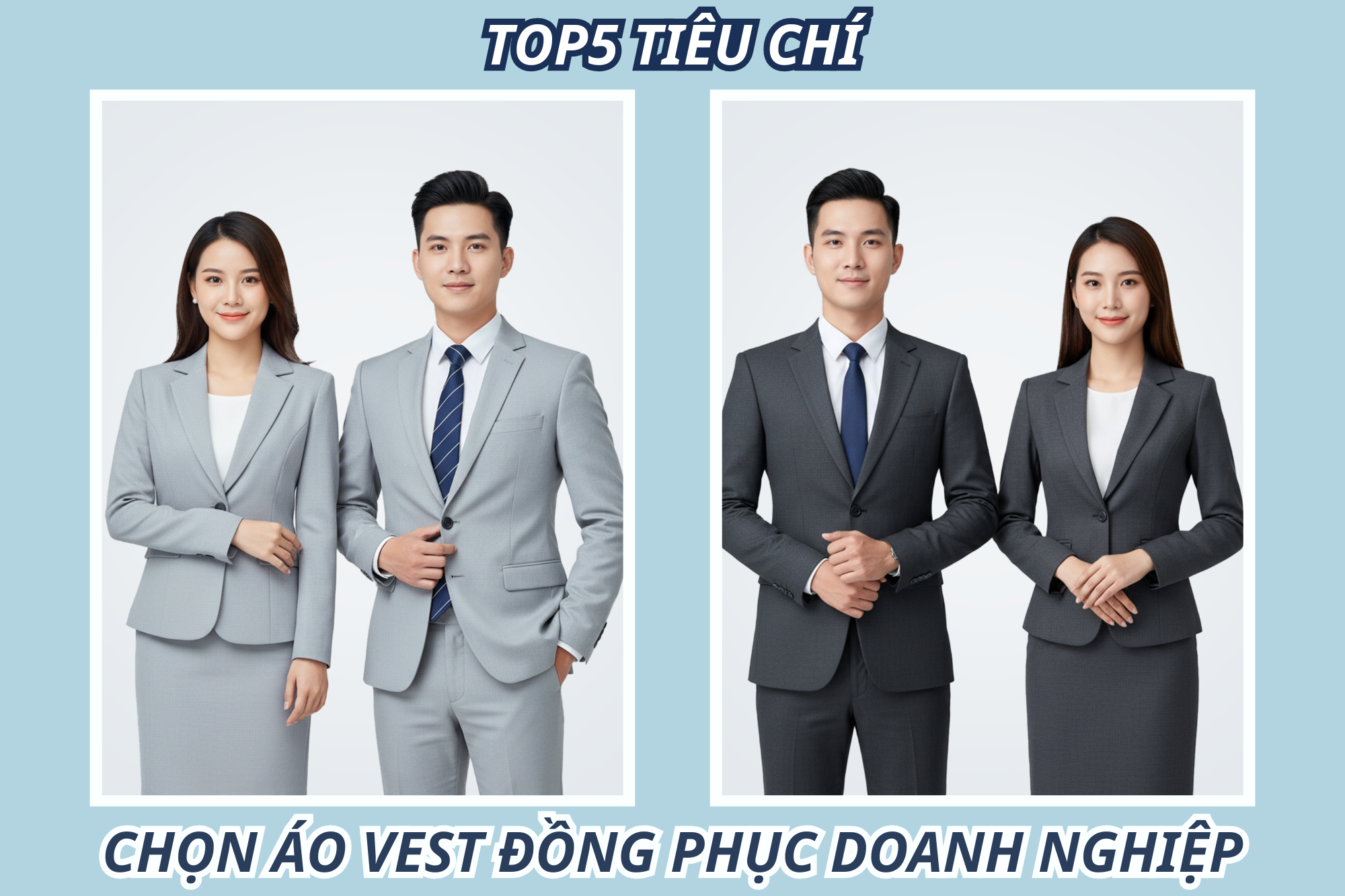 Top5 tiêu chí chọn áo vest đồng phục doanh nghiệp không thể bỏ qua