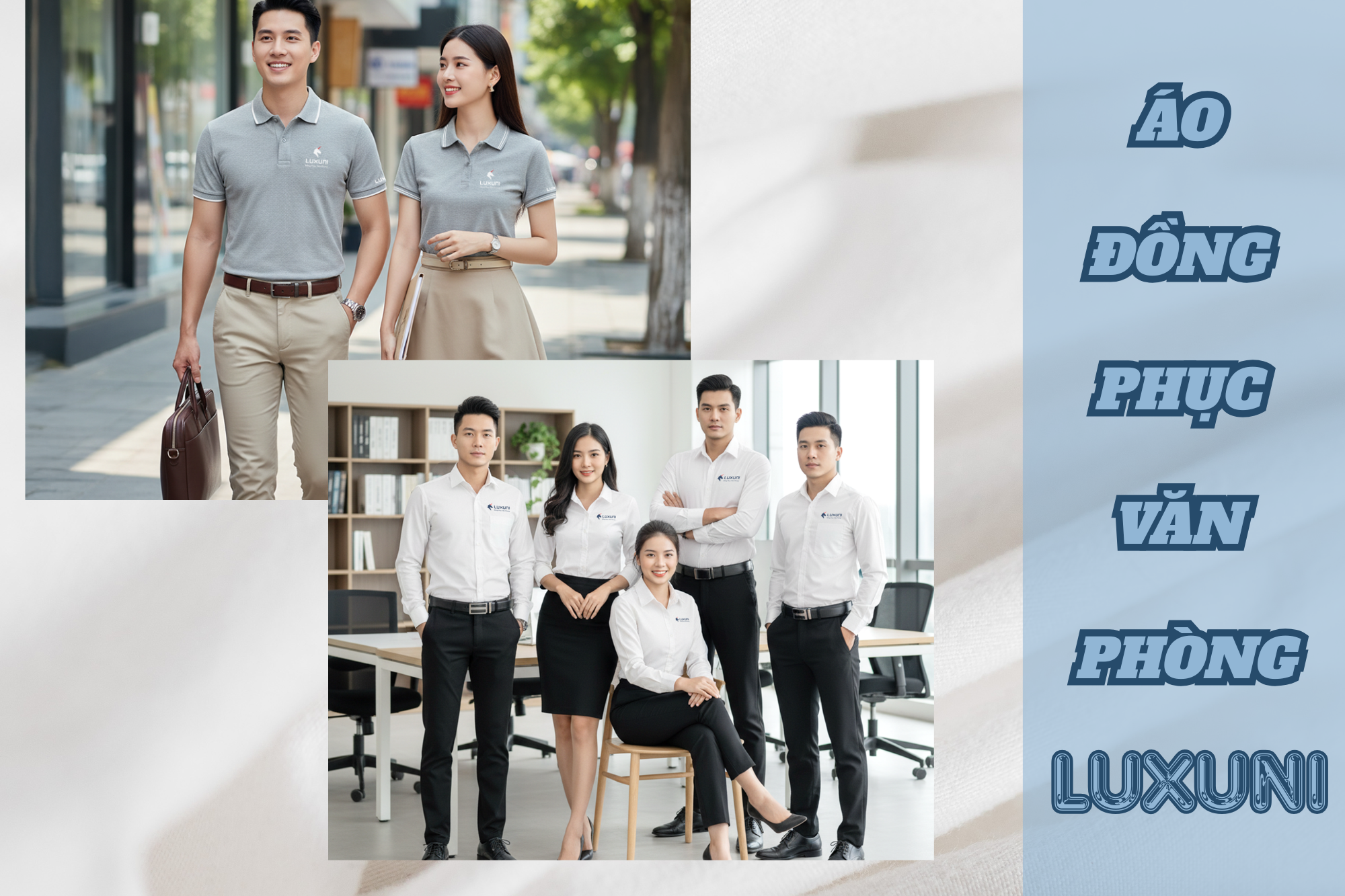 Áo đồng phục văn phòng Luxuni - Chọn lựa tối ưu cho anh em công sở
