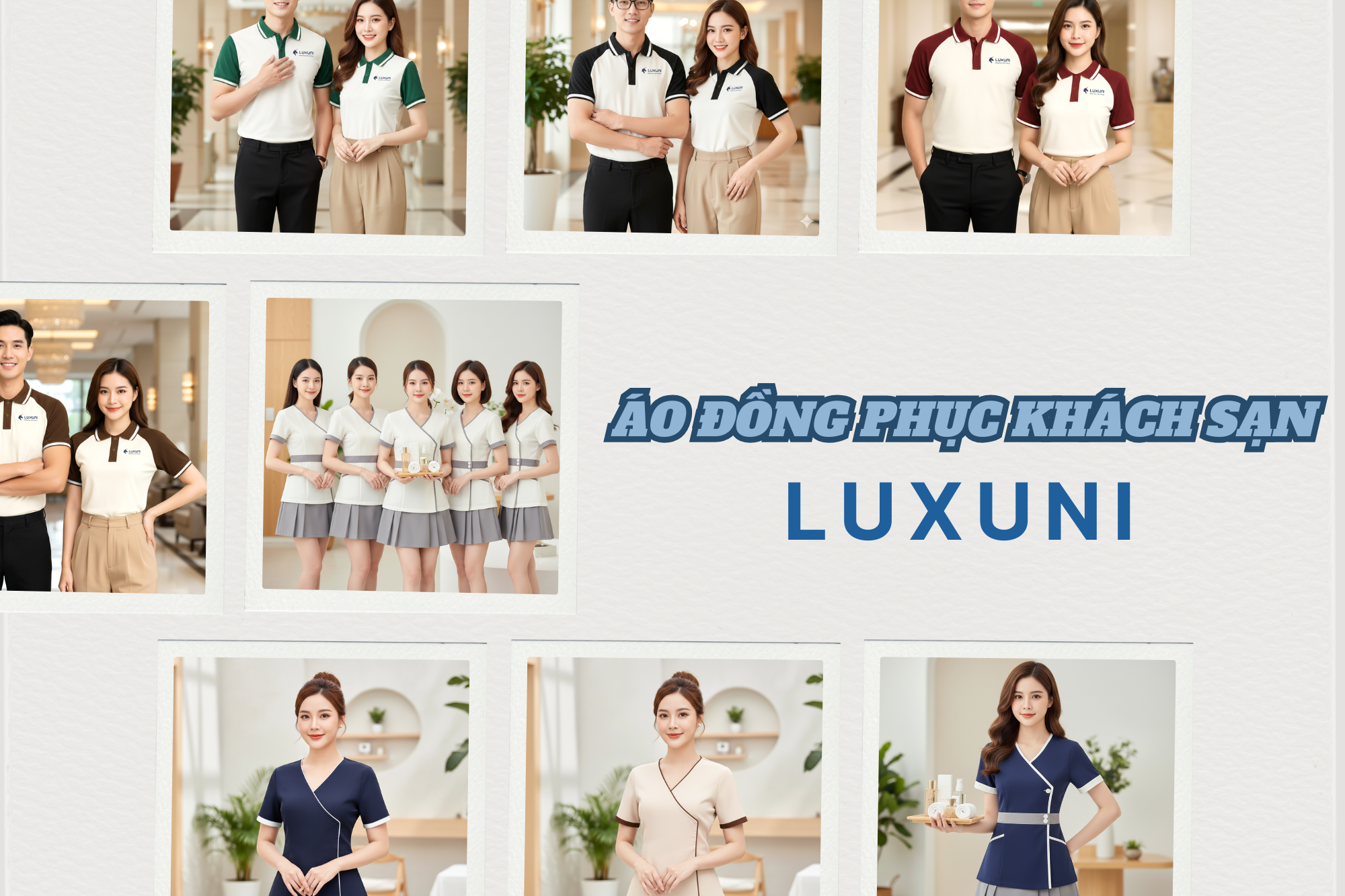 Áo đồng phục khách sạn Luxuni - Nâng tầm hình ảnh, ghi dấu thương hiệu