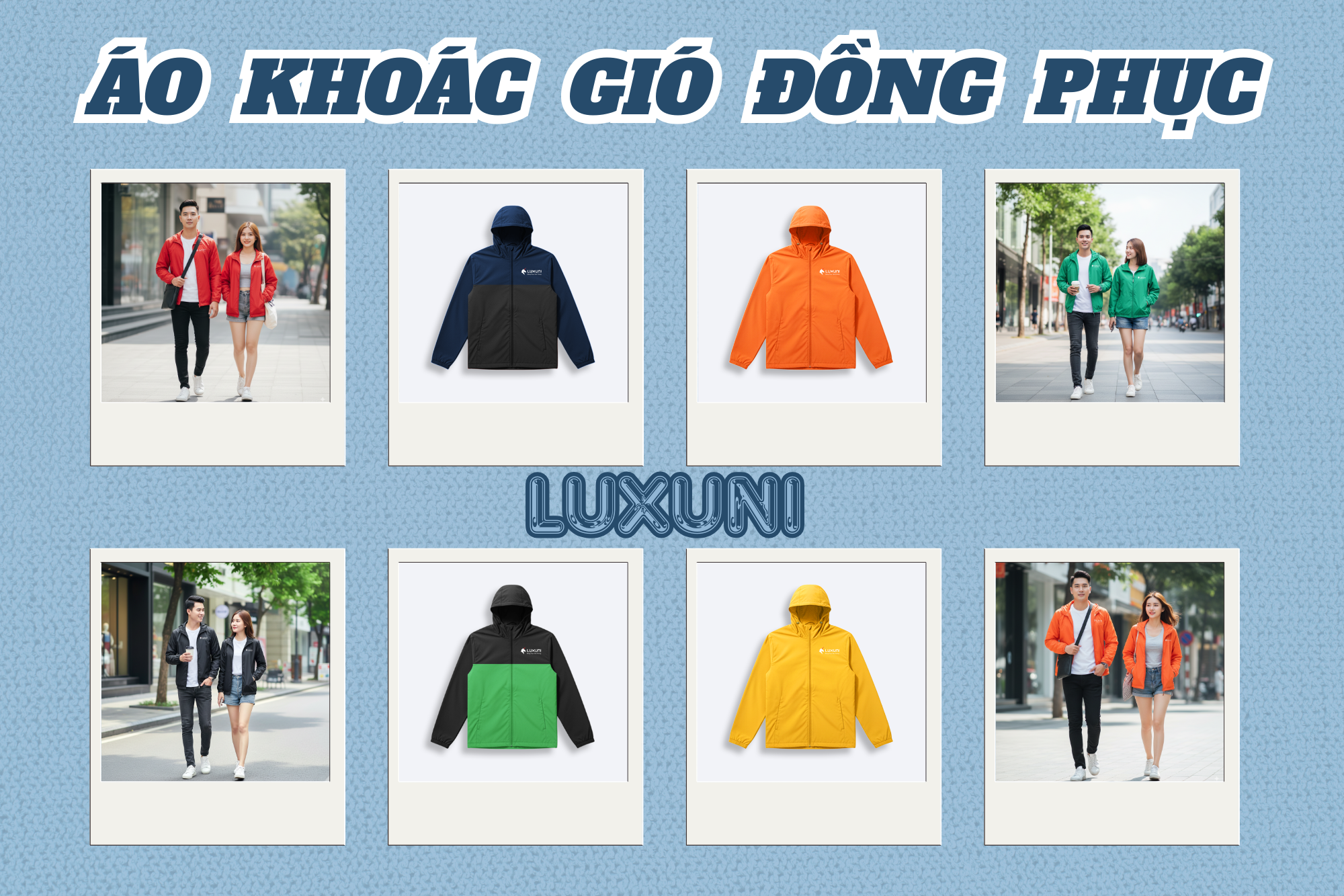 Lên đời hình ảnh doanh nghiệp với áo khoác gió đồng phục chuẩn cao cấp