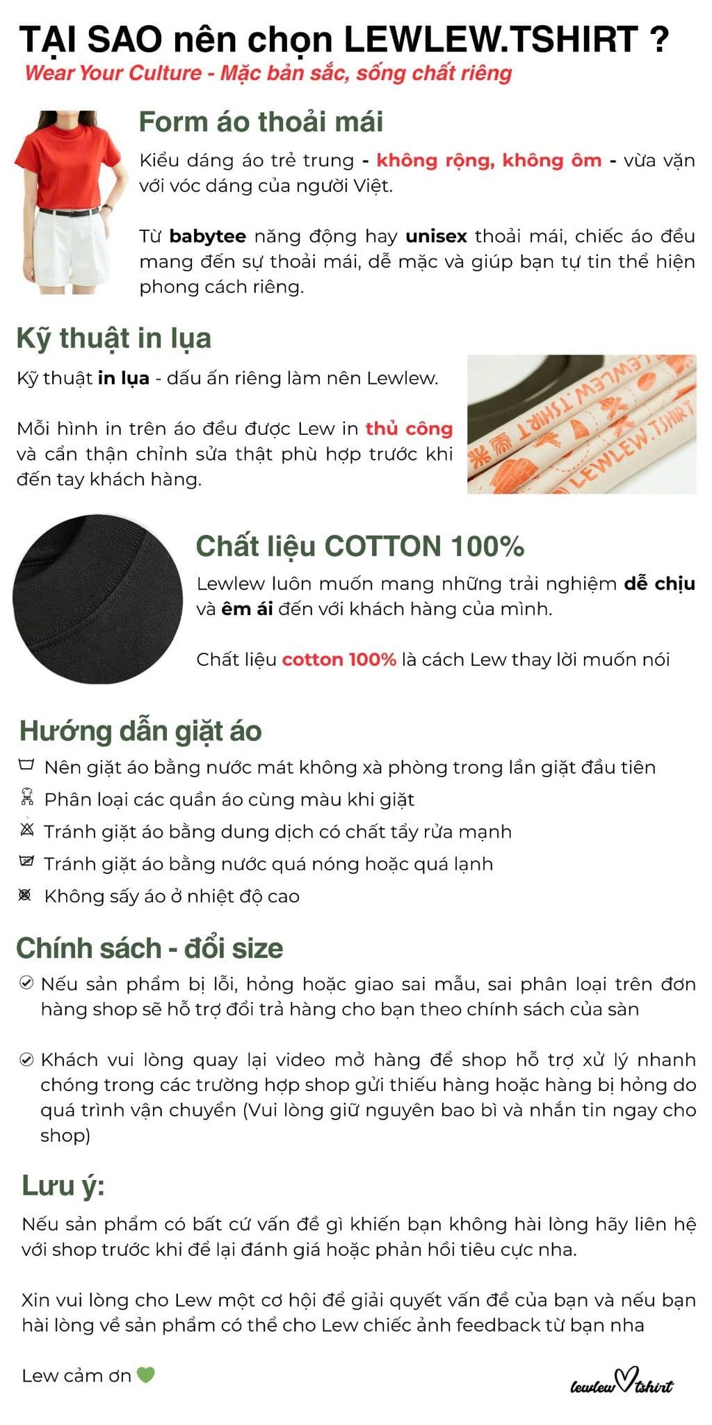 Đom Đóm T-shirt thông số
